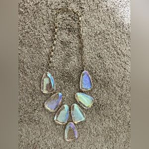 Kendra Scott Clear Iridescent Harlow Necklace